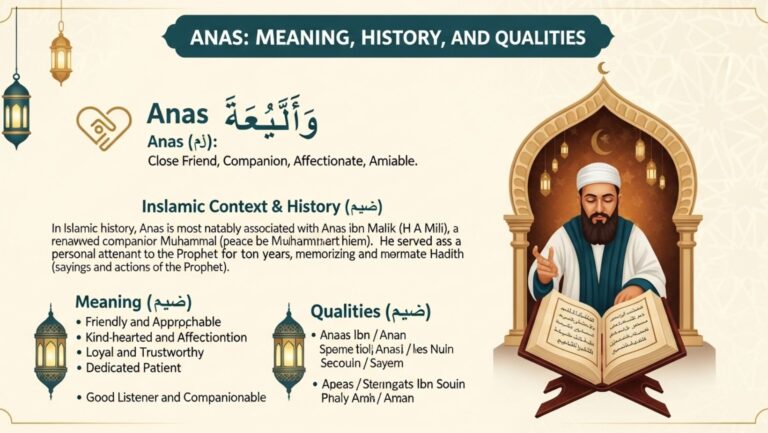 আনাস নামের অর্থ কি? ইসলামিক অর্থ, ইতিহাস এবং নামধারীর গুণাবলি