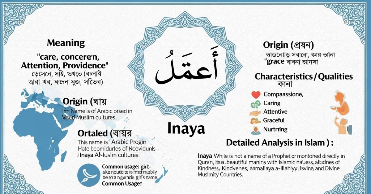 ইনায়া নামের অর্থ কি? ইসলামে ইনায়া নামের উৎপত্তি,&hellip;