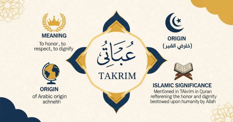 তাকরিম নামের অর্থ কি? অর্থ, উত্পত্তি ও ইসলামিক তাৎপর্য