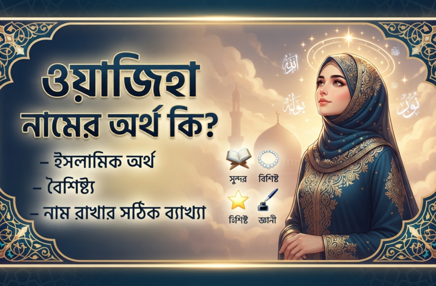 ওয়াজিহা নামের অর্থ কি? ইসলামিক অর্থ, বৈশিষ্ট্য ও নাম রাখার সঠিক ব্যাখ্যা