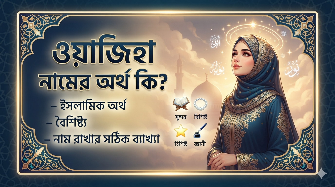 ওয়াজিহা নামের অর্থ কি? ইসলামিক অর্থ, বৈশিষ্ট্য ও নাম রাখার সঠিক ব্যাখ্যা