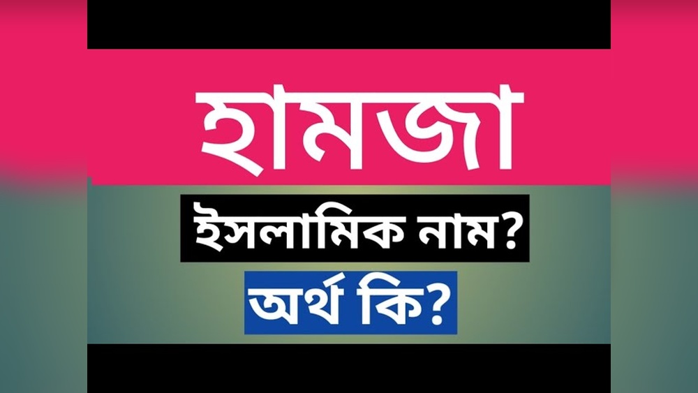 হামজা নামের অর্থ কি?