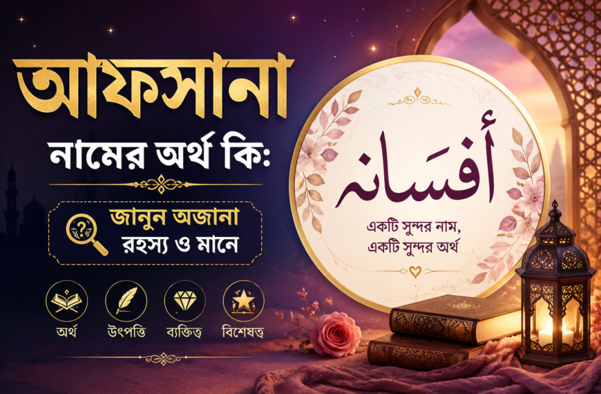 আফসানা নামের অর্থ কি