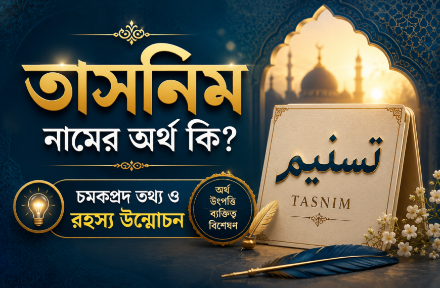 তাসনিম নামের অর্থ কি