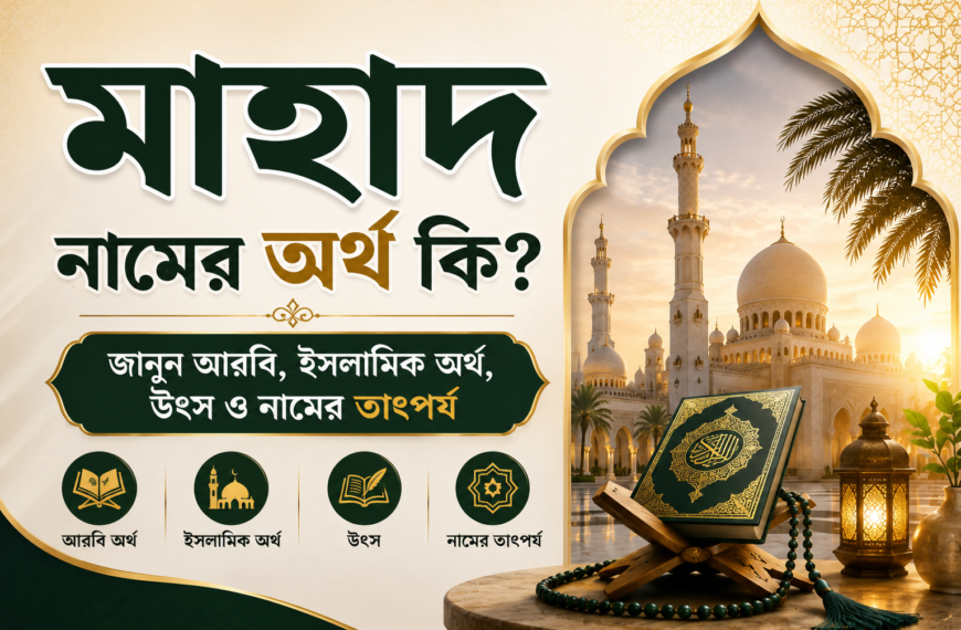 দ নামের অর্থ কি? জানুন আরবি, ইসলামিক অর্থ, উৎস ও নামের তাৎপর্য মাহাদ নামের অর্থ কি? জানুন আরবি, ইসলামিক অর্থ, উৎস ও নামের তাৎপর্য