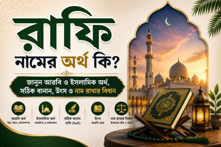 রাফি নামের অর্থ কি?