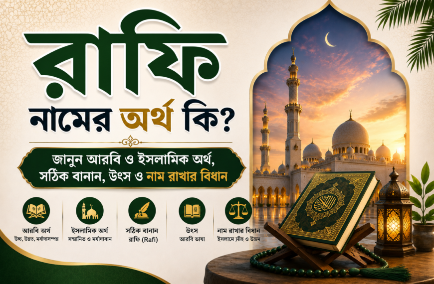 রাফি নামের অর্থ কি?