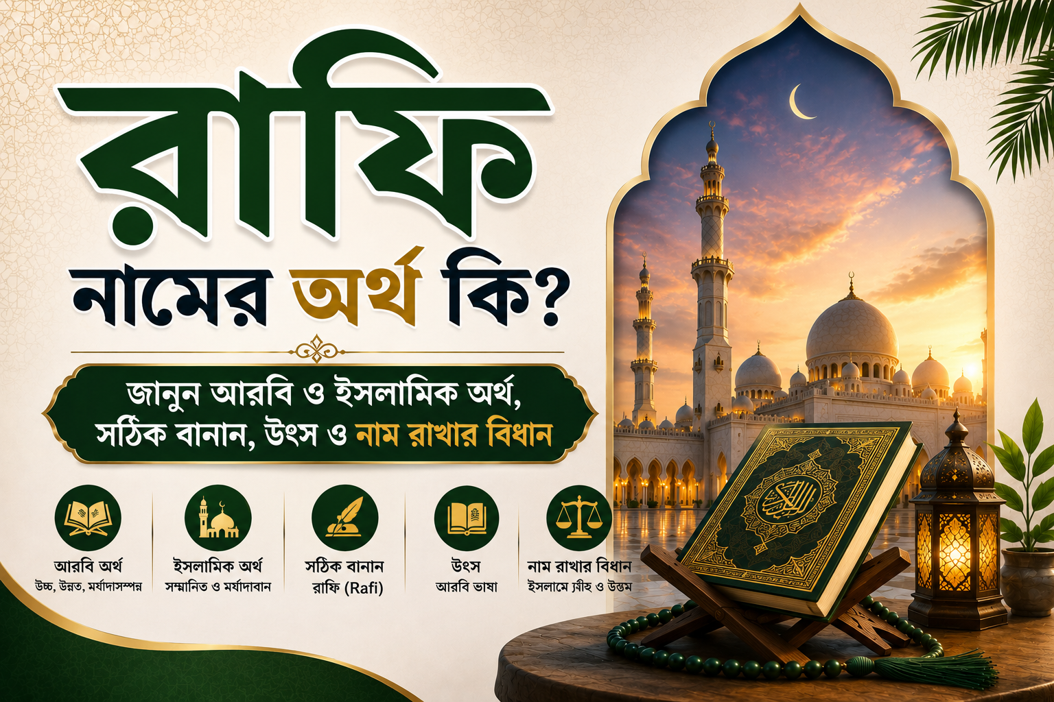 রাফি নামের অর্থ কি?