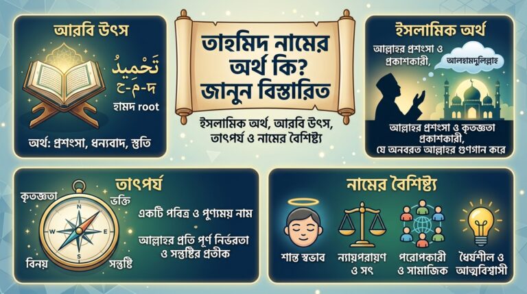 তাহমিদ নামের অর্থ কি? জানুন ইসলামিক অর্থ, আরবি উৎস, তাৎপর্য ও নামের বৈশিষ্ট্য