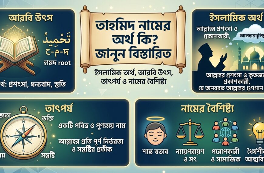 তাহমিদ নামের অর্থ কি? জানুন ইসলামিক অর্থ, আরবি উৎস, তাৎপর্য ও নামের বৈশিষ্ট্য